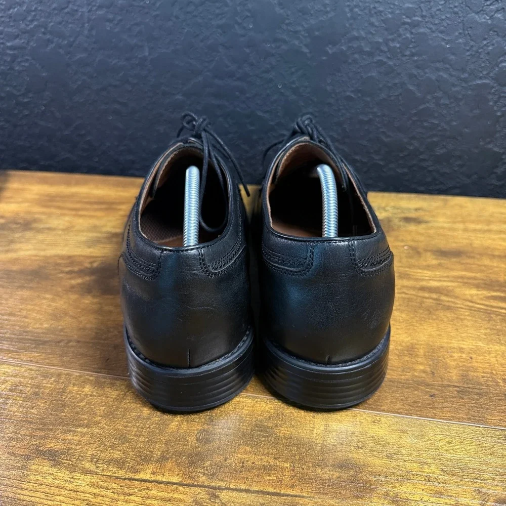 Johnston & Murphy XC4 15-3027 Black Leather Waterproof Wingtip Derby Mens 11M